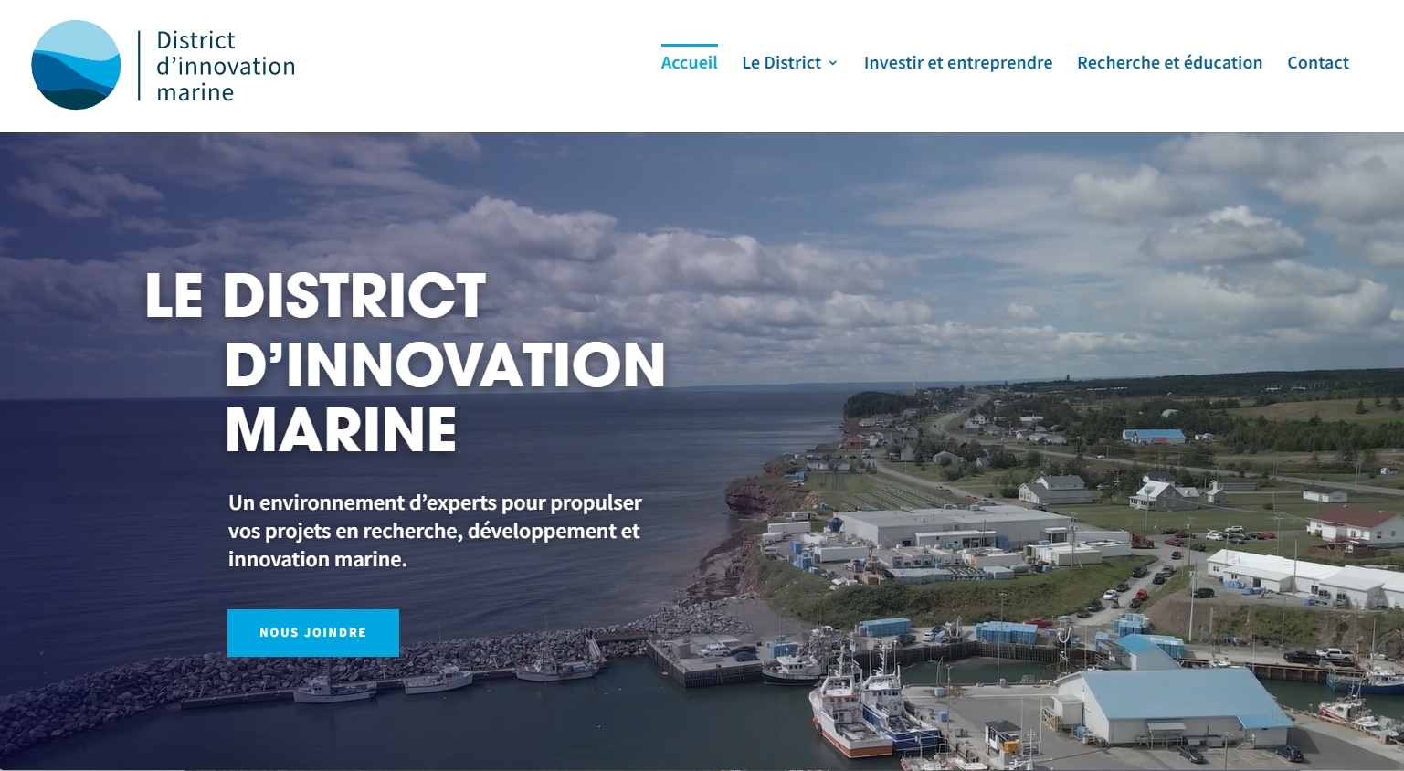 Site web District Innovation Marine