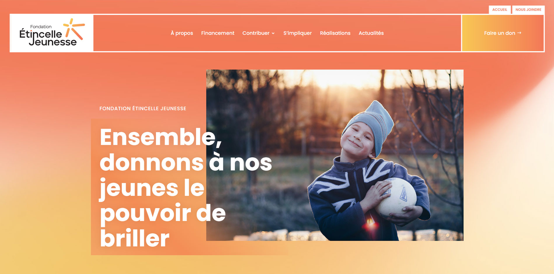 Page d'accueil du site web de l'auberge miguasha